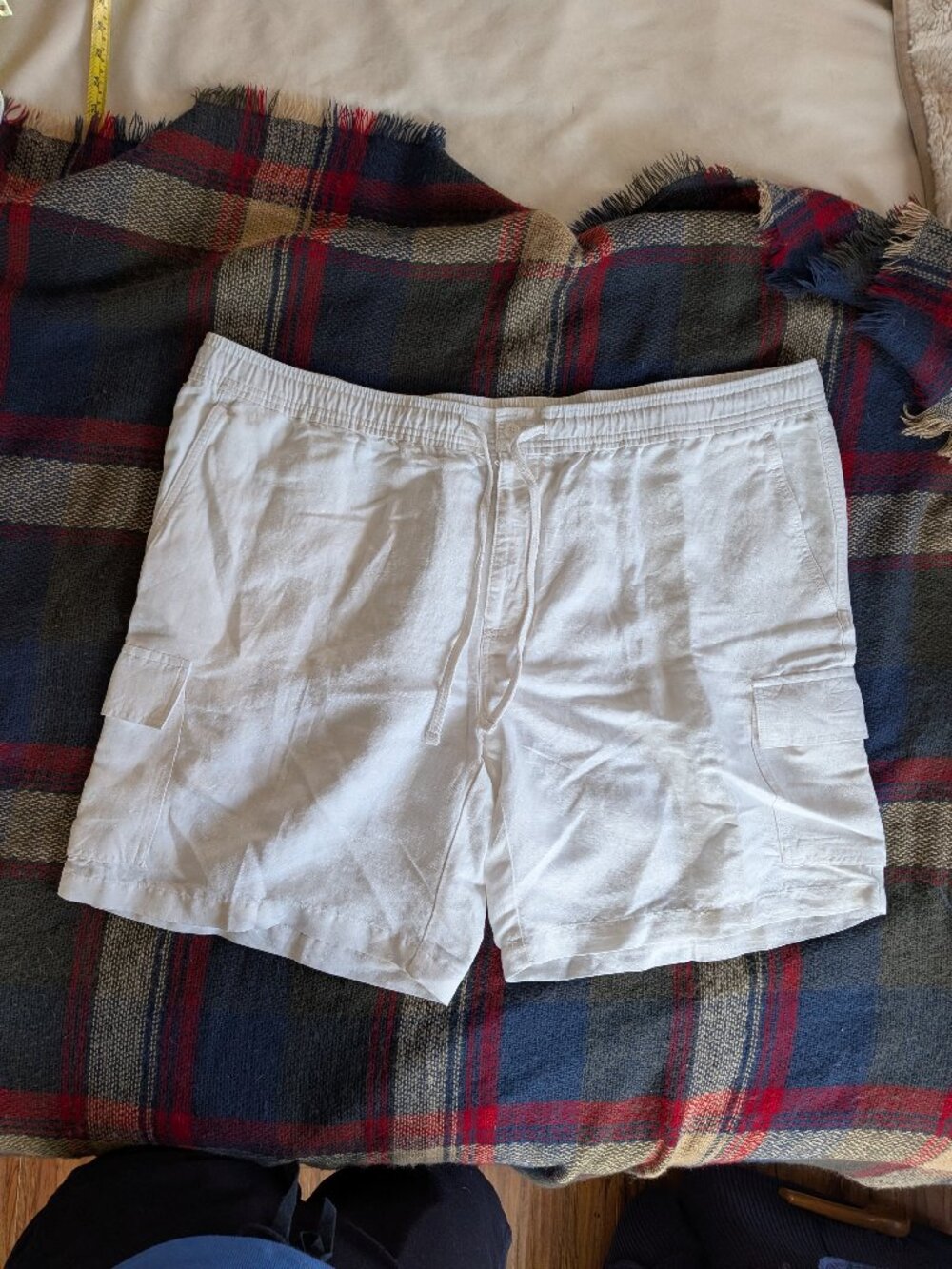 Cubavera men’s white linen-blend shorts Sz XXL